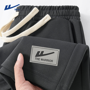 男士 潮牌运动半裤 2025新款 简约直筒五分裤 男 创意logo美式 回力短裤