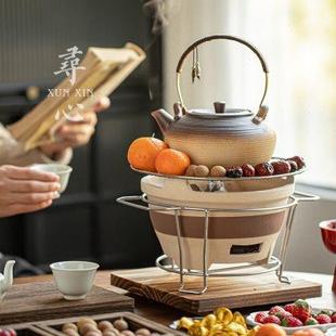 炭炉家用室内碳火烧烤茶炉户外罐罐茶煮茶器茶壶网红 围炉煮茶套装