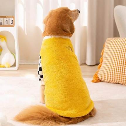 秋冬季新款大狗衣服金毛边牧拉布拉多中大型犬狗衣服柯基宠物服饰
