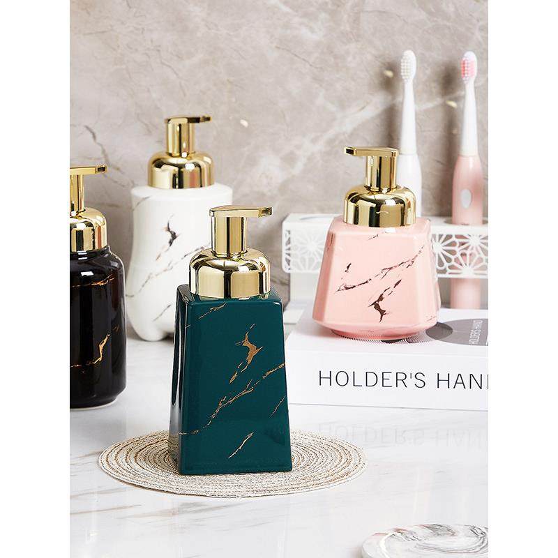 泡沫洗面奶泡沫摩丝泡沫瓶陶瓷斯堪的纳维亚风格分瓶洗手液推式瓶,家庭/个人清洁工具,起泡瓶,淘宝优惠券,粉丝福利购,淘宝优惠卷