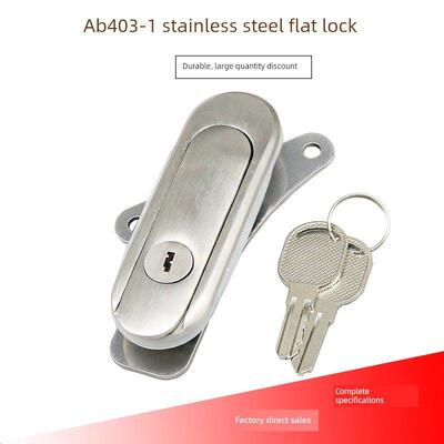 不锈钢锁AB403-1配电箱基业箱门锁不锈钢平面锁SUS304料