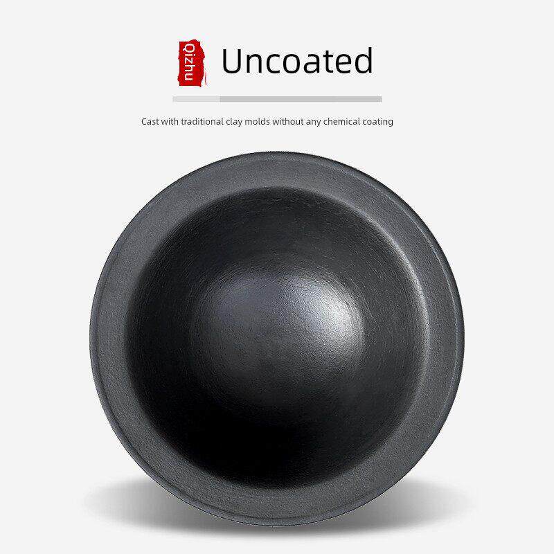 农村老式大铁锅家用铸铁锅柴火土灶锅商用生铁大锅传统加厚宽边锅