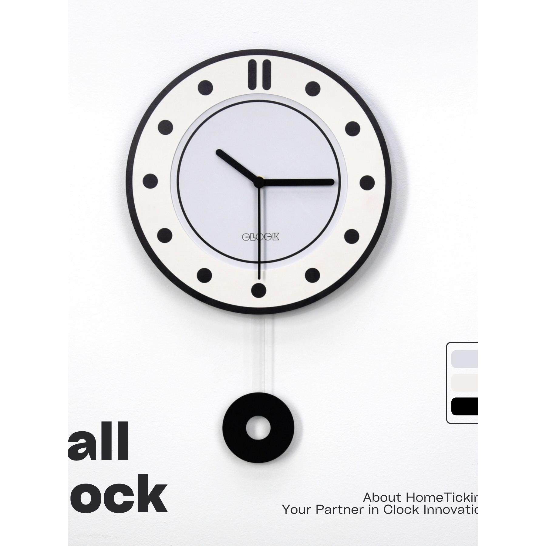 意式极简风家庭用时钟挂墙2025新款网红钟表挂钟客厅现代简约大气