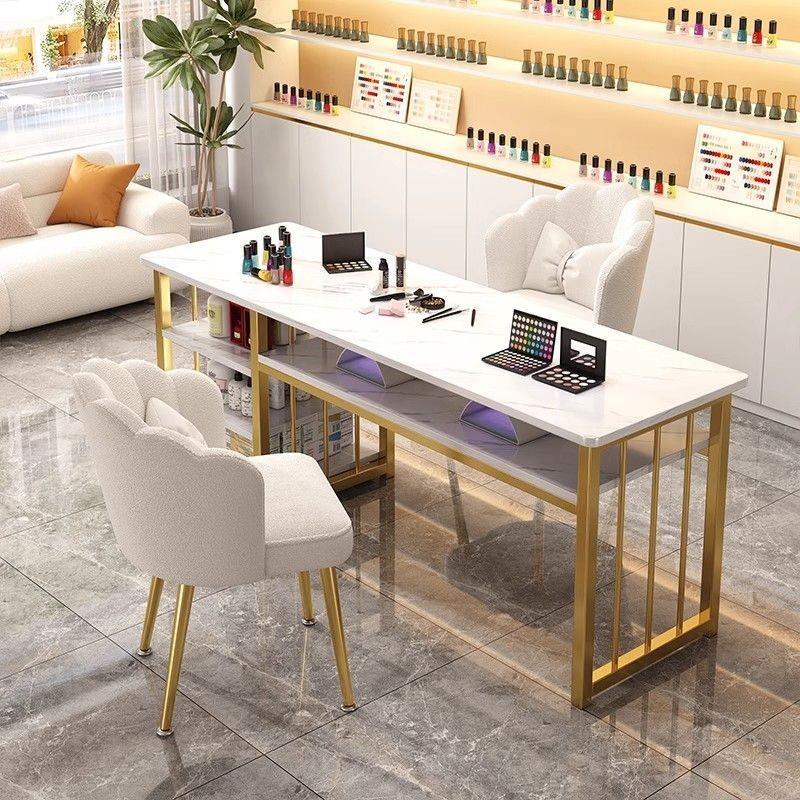 美甲桌2024新型美甲沙龙专用桌无障碍豪华高端梳妆台单人美甲桌及