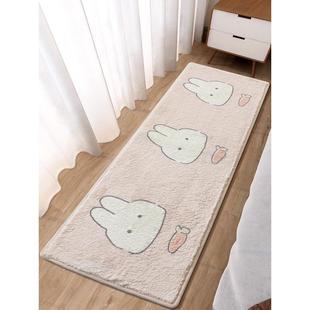 卡通卧室床头地毯床头地垫家长加厚可爱毛毯羔羊毛客厅脚垫