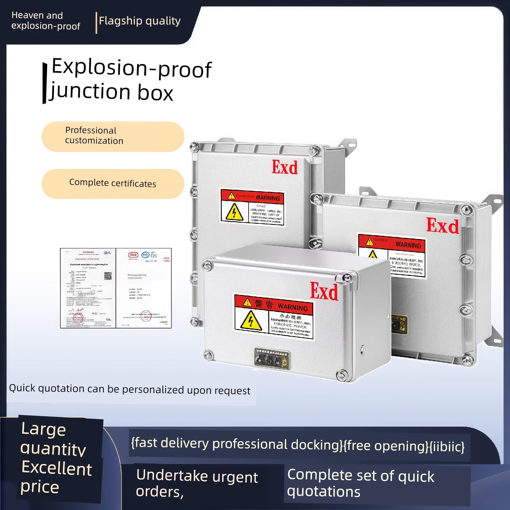防爆接线箱配电箱300*400电源仪表 照明动力检修开关控制插座空箱