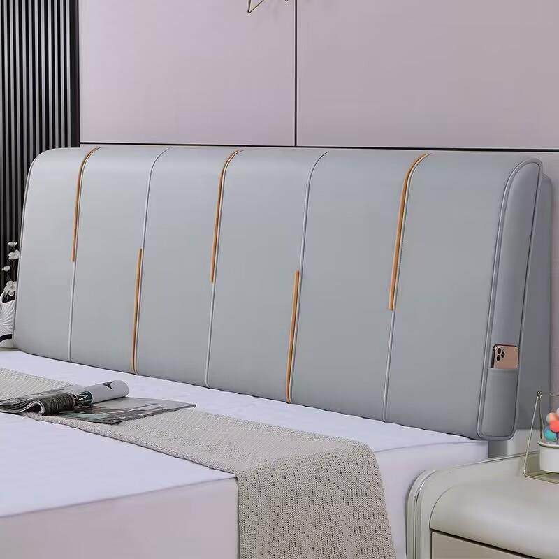 床头软包靠背套海绵大靠垫床头罩榻榻米靠包可粘贴防撞轻奢科技布