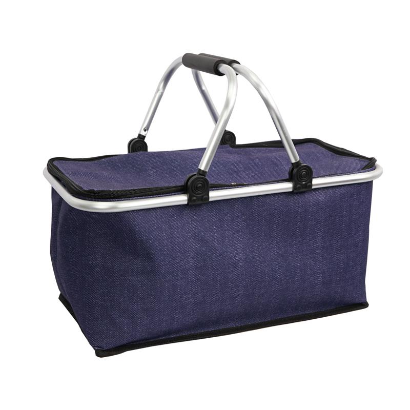 户外铝合金手提外卖保温箱送餐箱折叠大号冷藏箱铝箔保鲜袋野餐篮