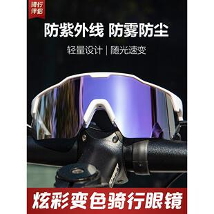 自行车专用骑行眼镜日夜两用变色防紫外线户外可套近视墨镜男女款