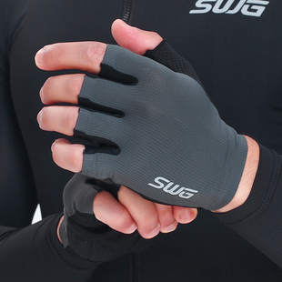 SWG铭胜骑行防滑半指手套男女通用公路车自行车减震透气运动装 备