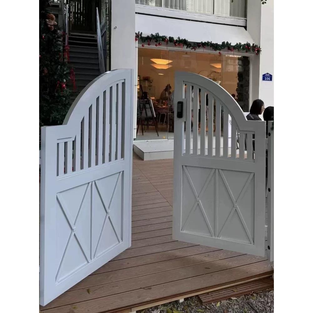 雅居宜农村自建房大门铝合金庭院门户外铁门不锈钢铝艺入户花园门