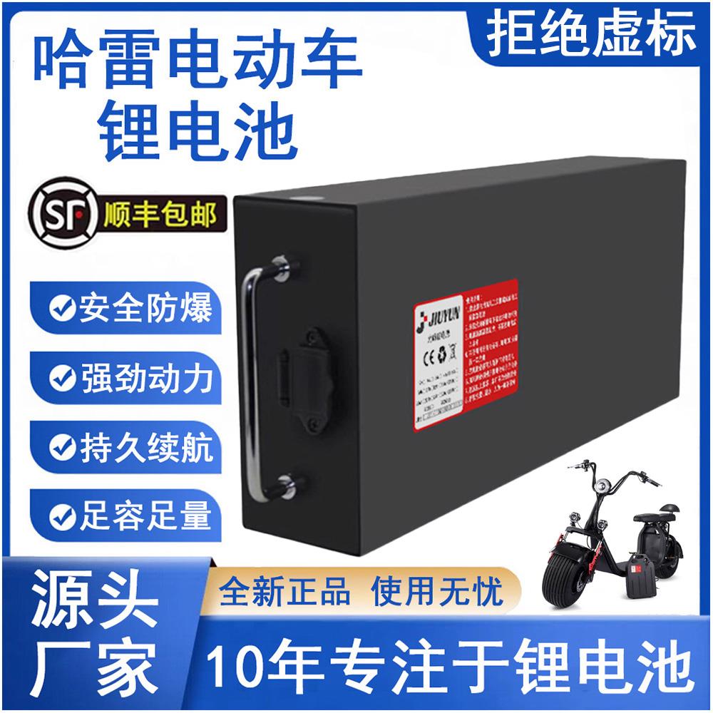 哈雷电动车专用60V锂电池18650可拆卸通用型大容量电瓶大功率48V