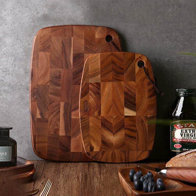 lcliving泰国切菜板实木家用相思木案板棋盘格砧板木菜板姜妍同款