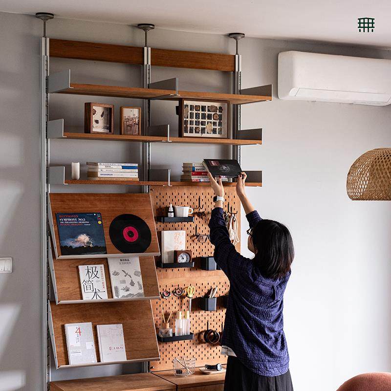 无即所有免打孔置物架顶天立地铝型材客厅多功能陈列展示书架隔断,住宅家具,搁板/置物架/家用陈列架,淘宝优惠券,粉丝福利购,淘宝优惠卷