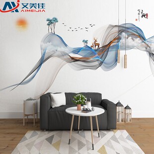 轻奢悬空客厅影视 热销速发微晶石电视背景墙瓷砖2020现代简约中式