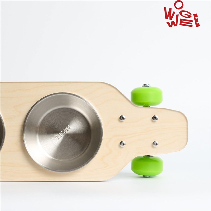 热销礼物-宠物家居海洋板防打翻简约易清洁滑板锚碗中小型狗碗