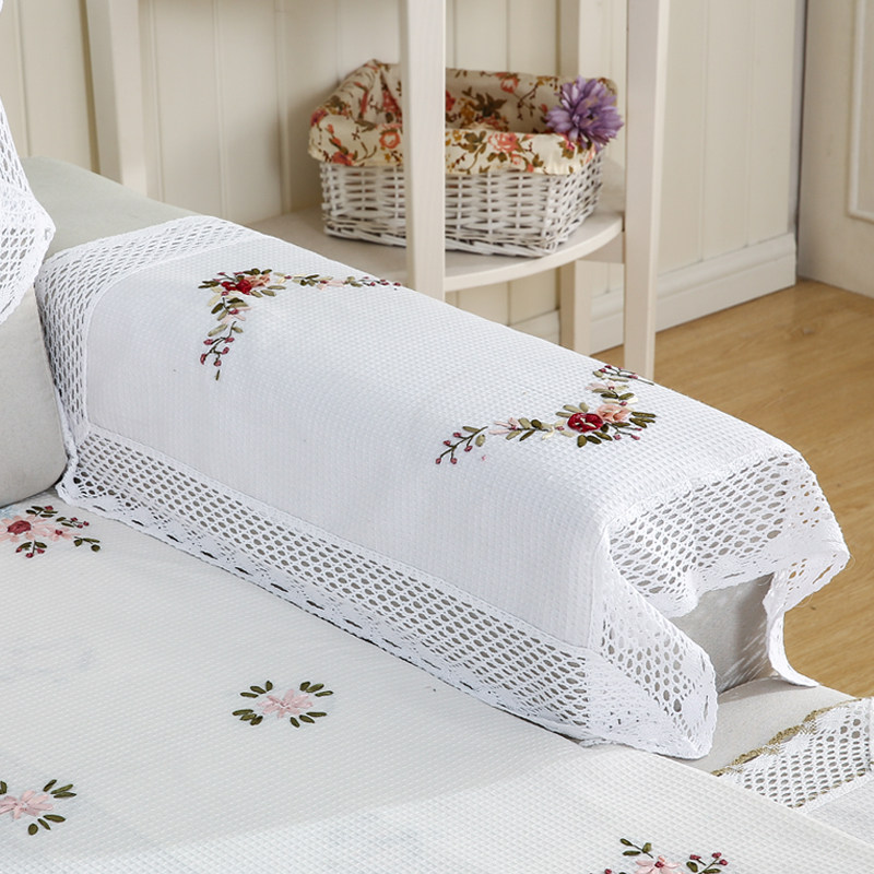 热销蕾丝沙发巾靠背巾欧式防滑三角巾四季通用现代简约扶手盖布沙