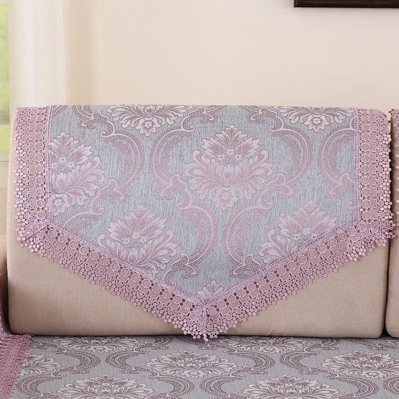 热销防滑沙发巾靠背巾盖布后背巾通用蕾丝扶手巾百搭中式沙发三角