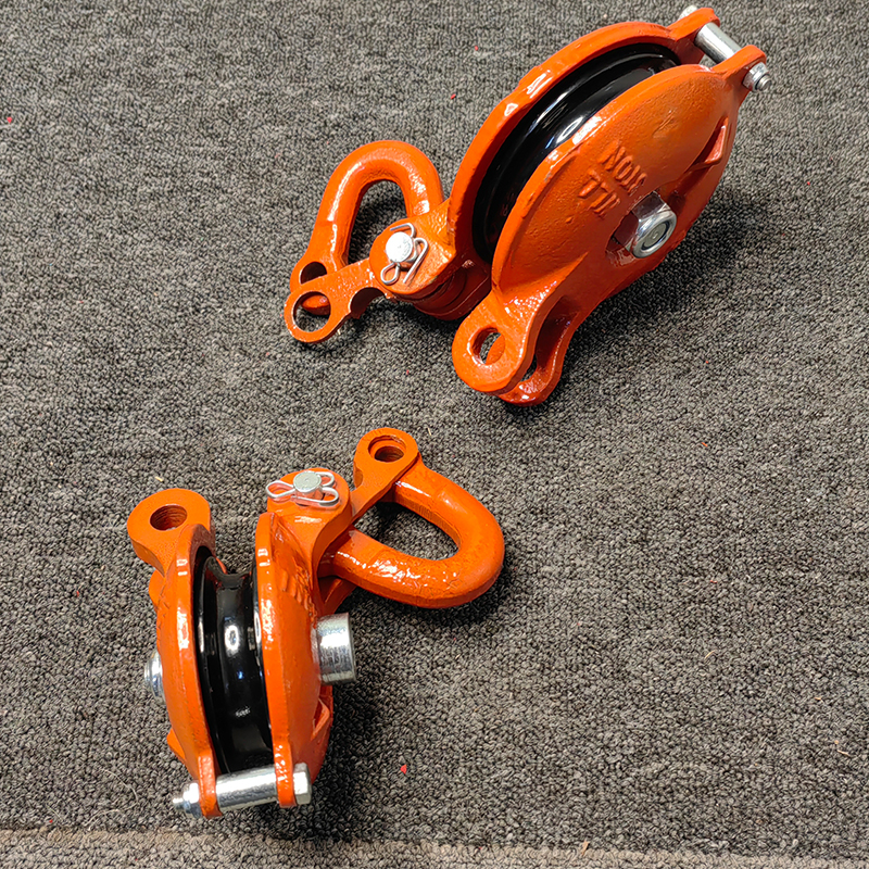 热销重型起重滑车乌龟型整体转向滑轮船用轴承吊滑轮绞盘自救卸扣