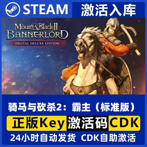 steam骑马与砍杀2霸主激活码cdkey标准版骑砍pc中文正版骑砍2