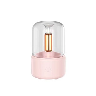 usb家用桌面氛围灯小型香薰加湿器 跨境创意仿真e烛光灯香薰机