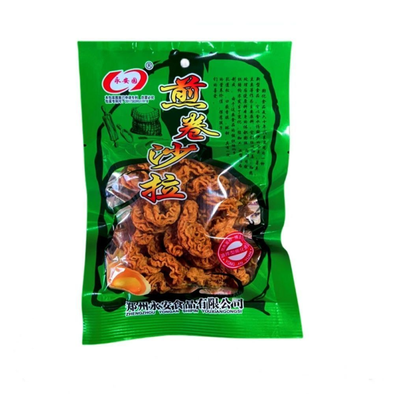 永安园煎卷沙拉大袋零食小包装八爪鱼8090休闲网红爆款膨化食品