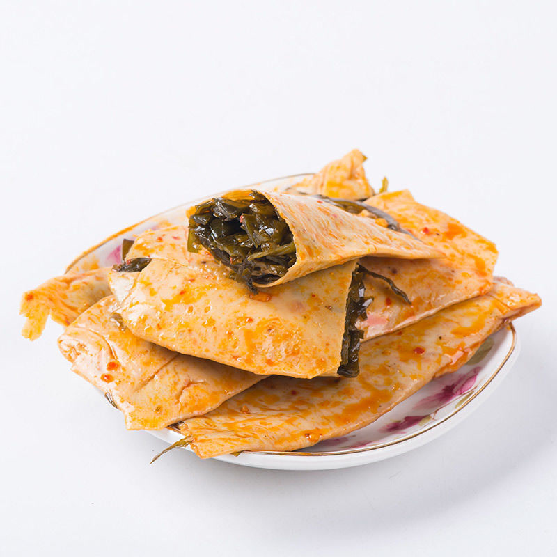 川阿婆正宗散装夹心海带脆菇风味豆制品休闲开袋即食新品零食直销