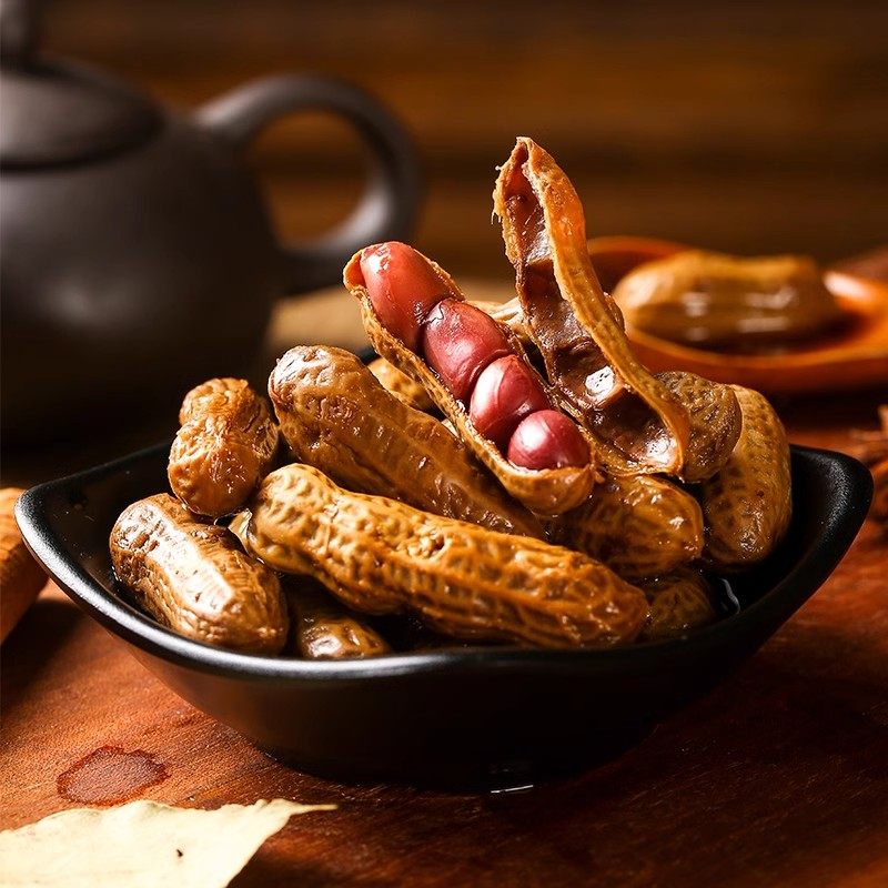 卤煮花生新鲜水煮带壳解馋休闲下酒菜慢卤入味壳薄肉实老少皆宜,零食/坚果/特产,花生,淘宝优惠券,粉丝福利购,淘宝优惠卷
