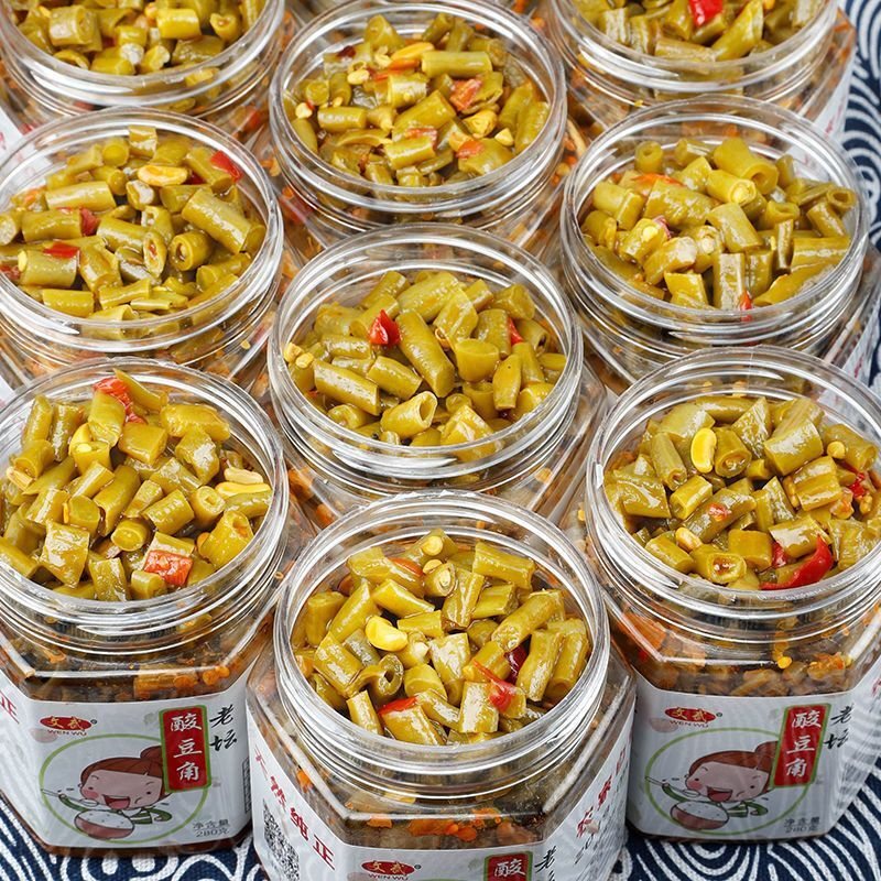 文武酸豆角快手菜咸菜农家自制瓶装批发四川湖南下饭菜豇豆萝卜干