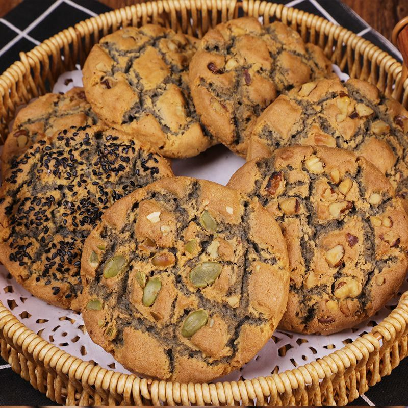 老式经典桃酥铁棍山药核桃夹心整箱糕点饼干早餐南瓜子饼干小零食