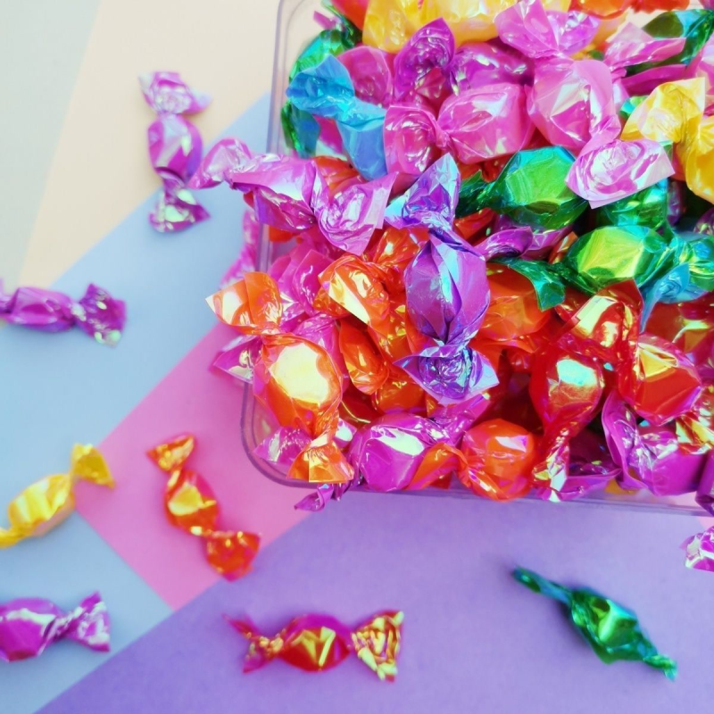 千纸鹤糖果1斤水果许愿糖手工糖礼盒婚庆喜糖彩色网红糖果幼儿园