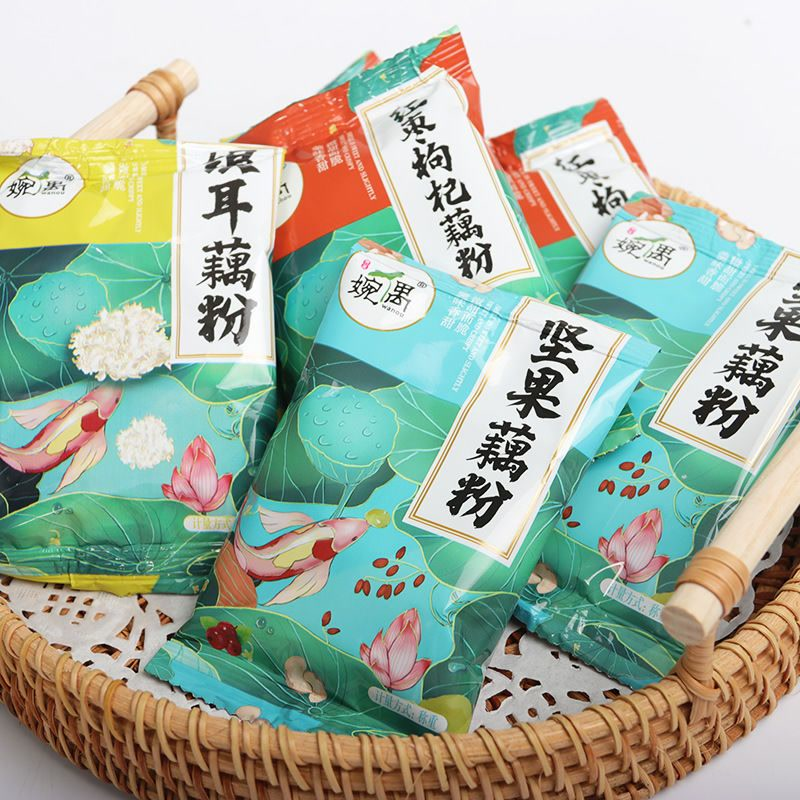 藕粉独立小包装婉偶藕粉杭州西湖养胃红枣坚果银耳点心零食早餐