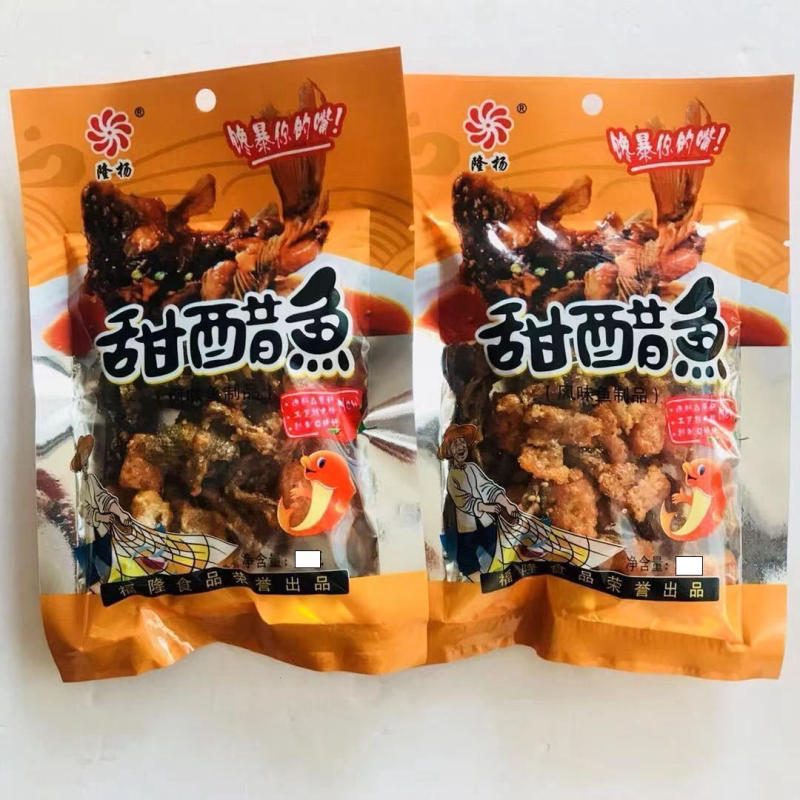 隆杨巴适麻辣鱼30g鱼皮休闲怀旧甜醋鱼风味小学生零食鱼豆制品