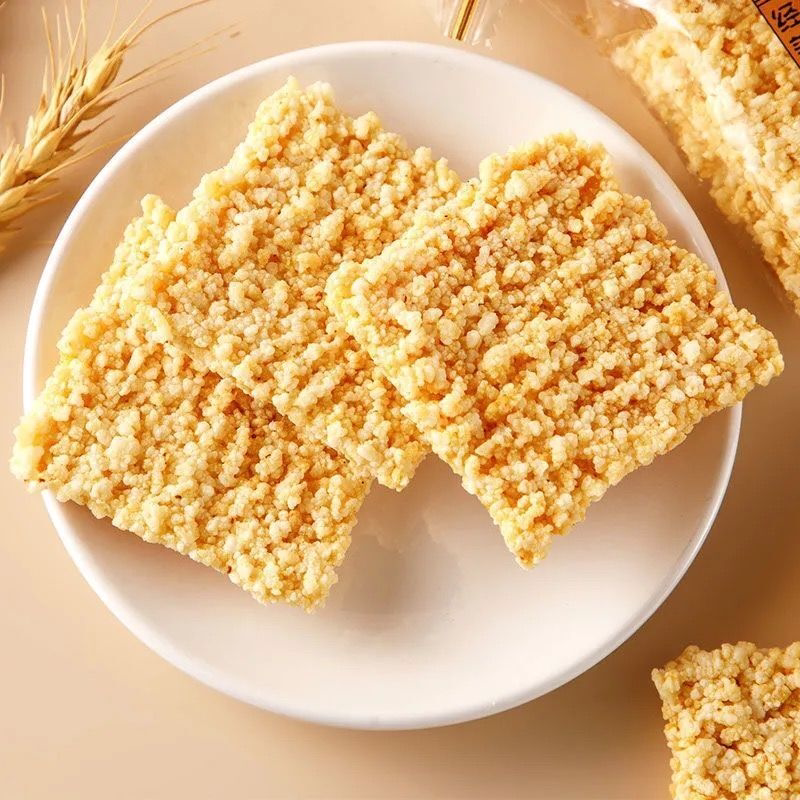 糯米锅巴原味香脆锅巴安徽特产网红休闲食品传统零食小吃整箱批发