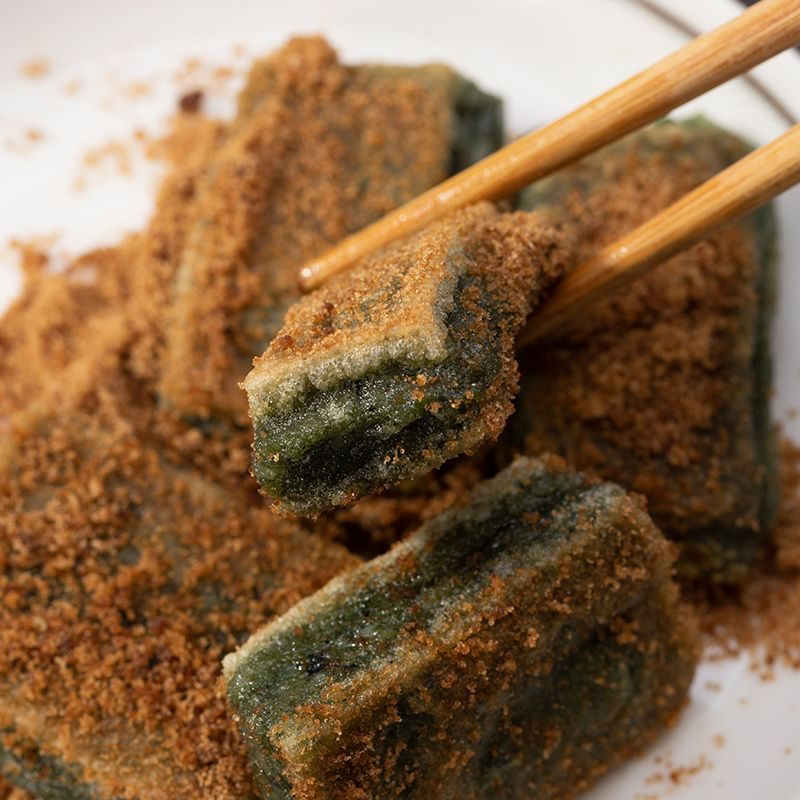 宁波特产艾草粑粑青麻糍手工清明糕点糯米糍粑软糯可口劲道爽滑