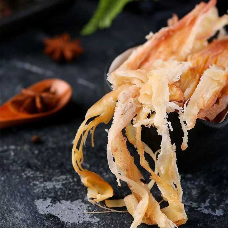 500g鱿鱼丝碎款鱿鱼块边角料零食即食鱿鱼片手撕鱿鱼条海鲜干250g