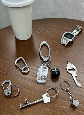 Cleanfit金属钥匙扣小众高级感设计潮流穿搭锁匙扣包挂件腰间配饰