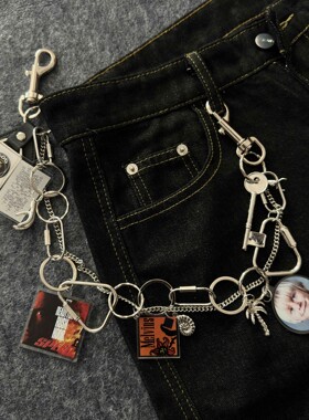 vibe亚克力手作裤链高质感穿搭配饰金属扣cleanfit包包挂件钥匙扣