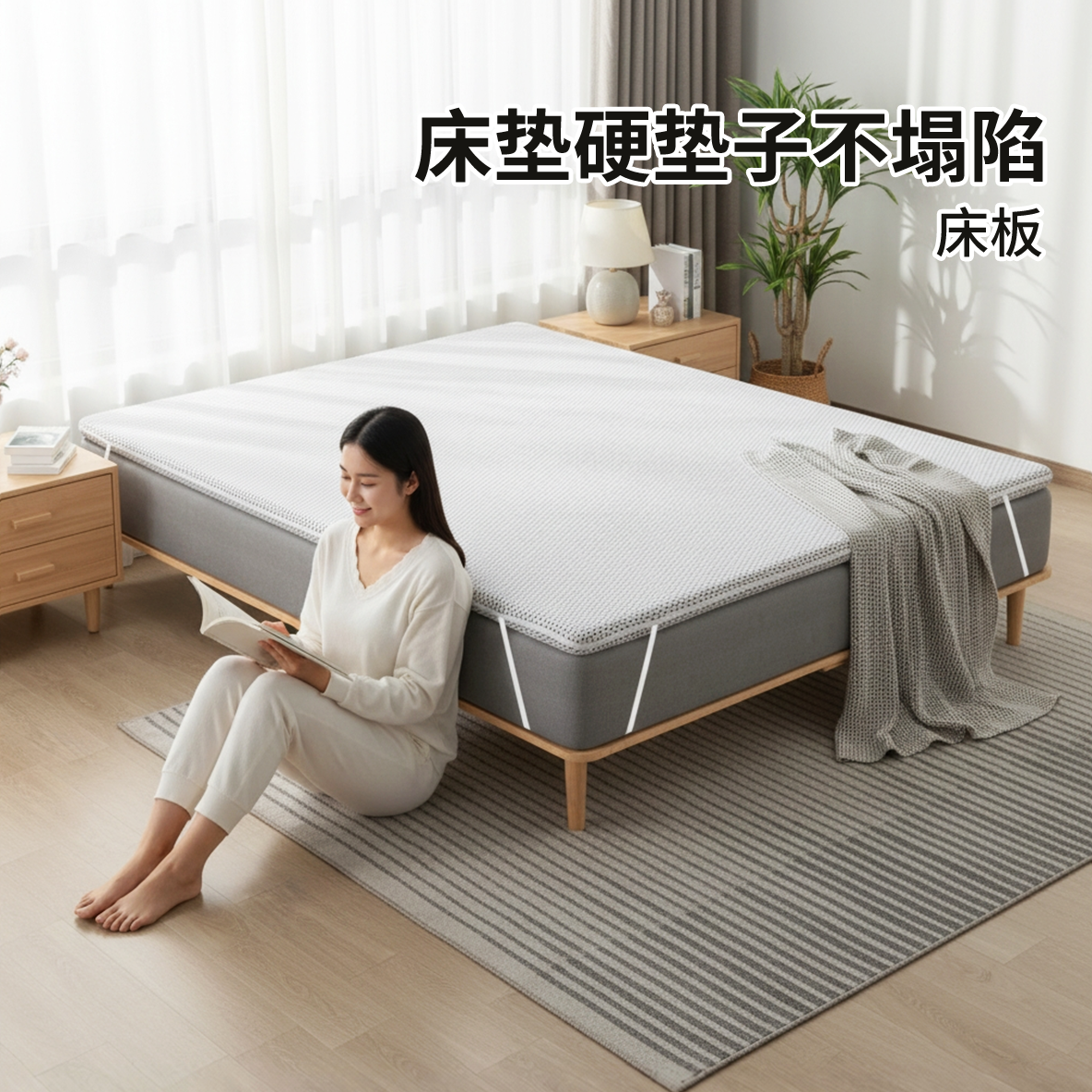 帝斯软床加硬床垫硬垫子不塌陷床板可用床垫家用环保护脊护腰