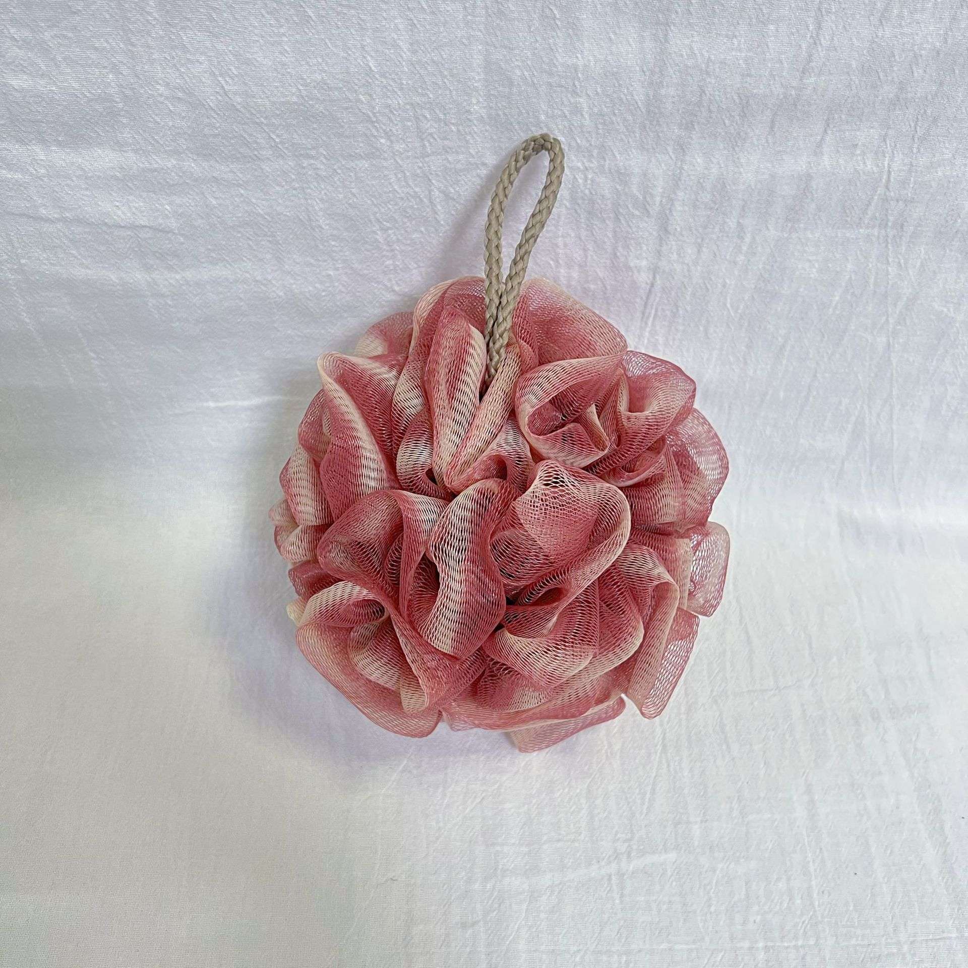 现货网红双色沐浴球大号浴花沐浴柔软搓背搓澡起泡不易散