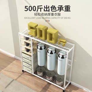 衣架落地卧室挂衣架可移动带轮家用客厅网红O轻奢晾衣架简易衣帽