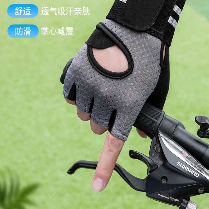运动健身手套防起茧半指男女士护手腕健身房瑜伽专业撸铁单杆锻炼