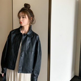 2024黑不挑人好穿机车黑皮衣2c298 k198 w250 p145