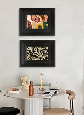 《蒙德里安》23809法式小众象中古风厅组合挂画复古餐厅头床抽装