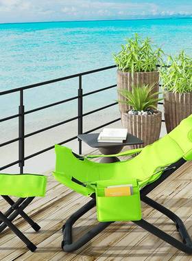 折叠布单艺手提椅便懒携式办公室午休休闲躺椅靠77194背椅子人阳