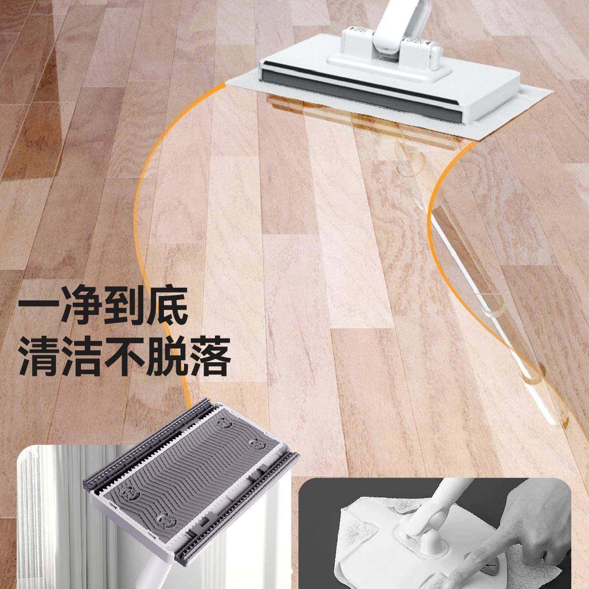 205洗脸小23巾拖把懒人迷你夹布洗面巾次利用自2动换纸地拖二