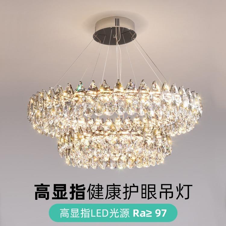 客厅吊灯大厅主现灯代奢23中山轻灯具0225新款大气餐厅卧室水晶吊