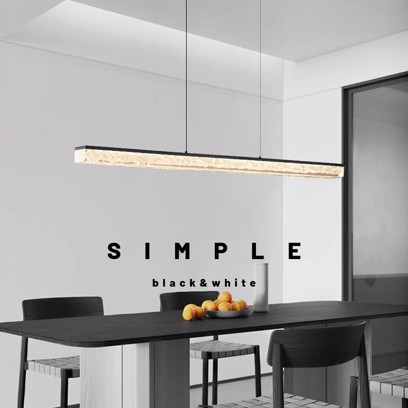 厅意式极设简餐吊灯代简约现吧台创意全铜餐桌计师316高端一字长