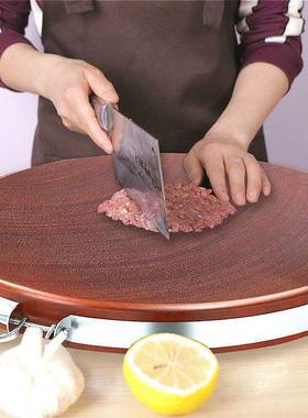 越南案13559切菜板板抗菌圆形铁砧板菜板正宗菜板子木整木实木家