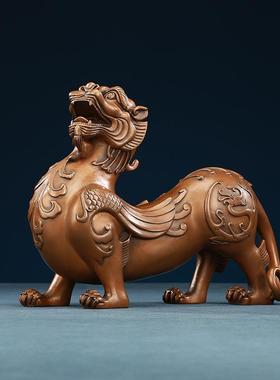 厅紫铜威猛貔貅摆件家饰艺居办TXX紫铜2公室客桌面装铜工品摆设